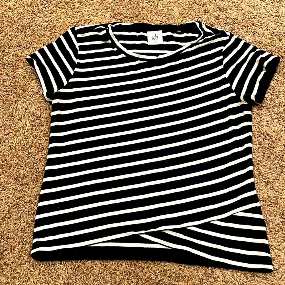Cabi stripped crop top